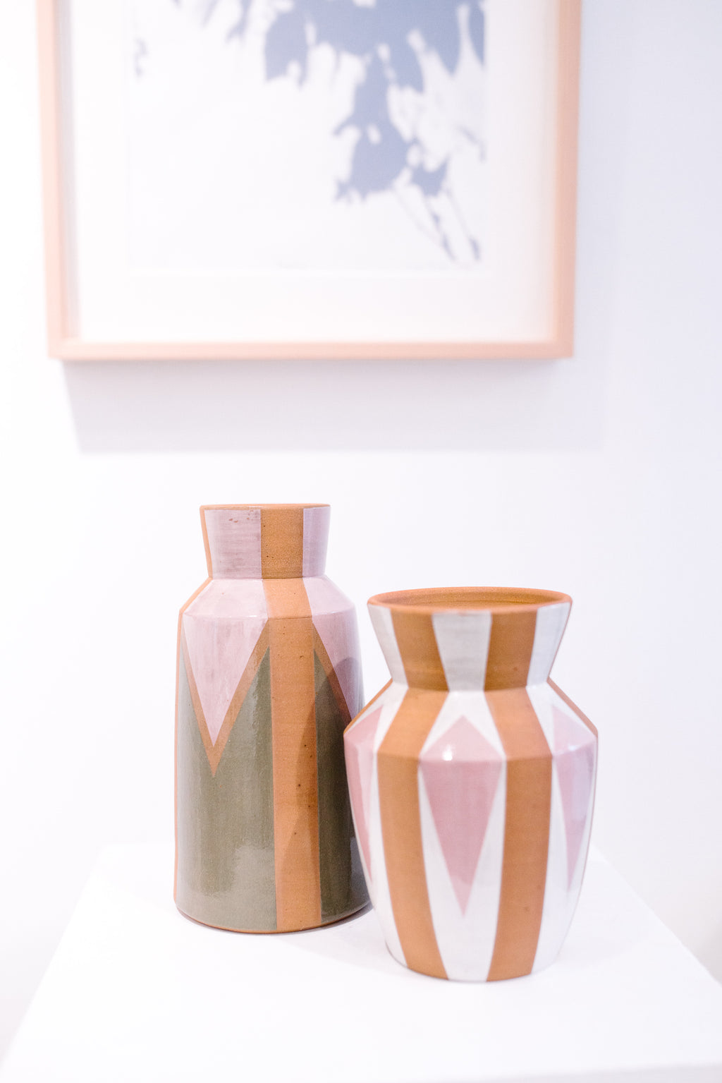 Angular Vase - Earth tones