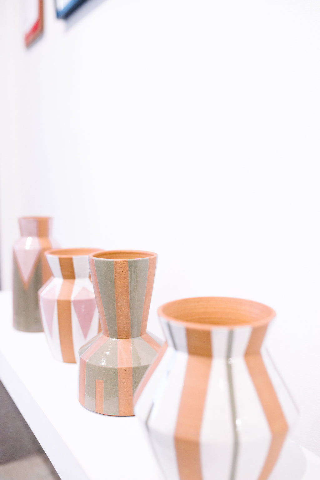 Angular Vase - Earth tones