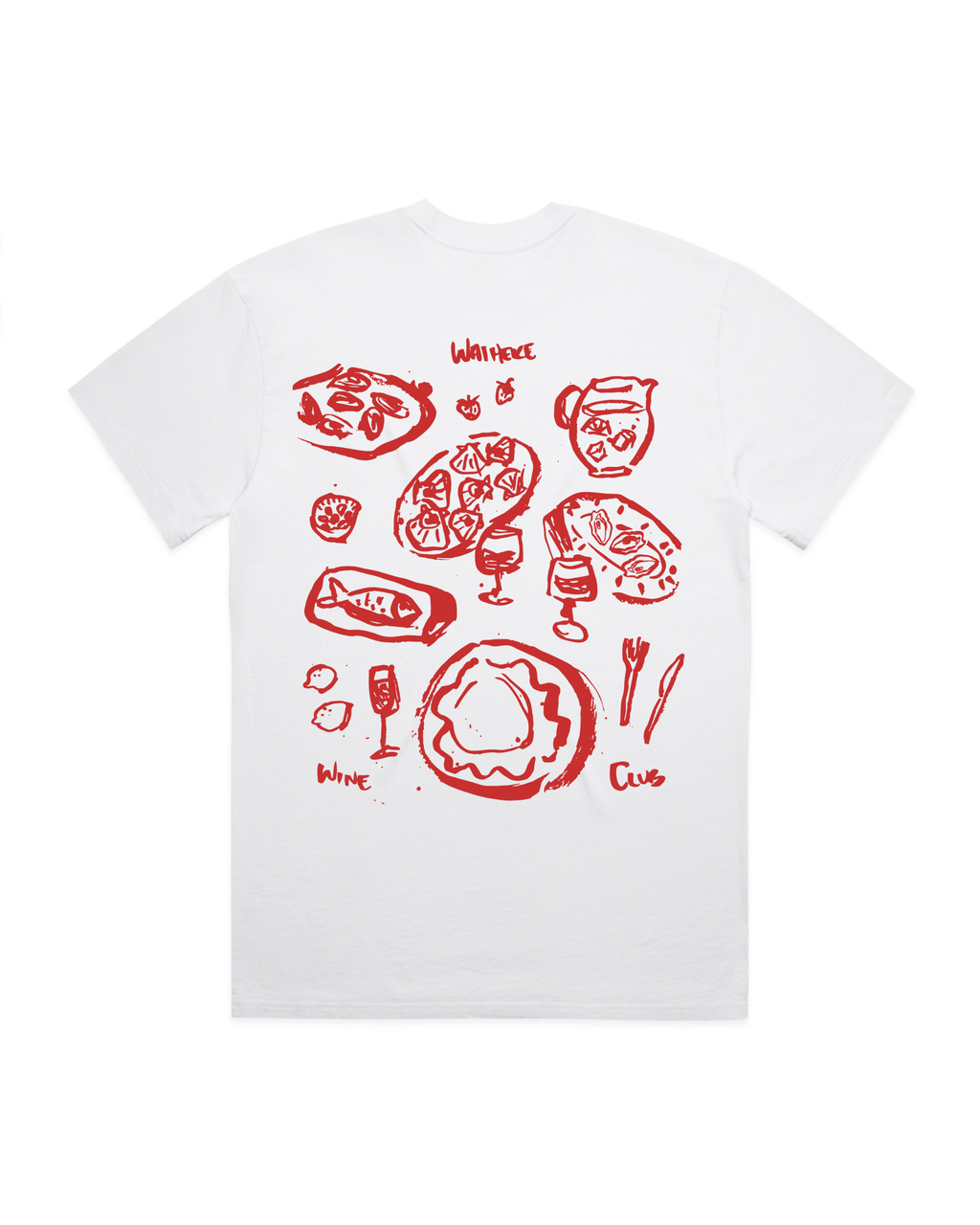 Waiheke Wine Club - Faded White T-shirt